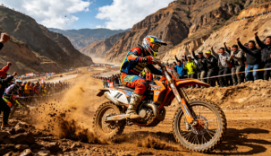 18th Dongchuan Debris Flow Motocross Race Kicks Off; 330 Riders Compete on the Thrilling Course